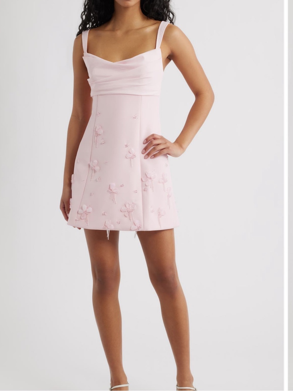 Acler Kendi Bead Embellished Cocktail Minidress